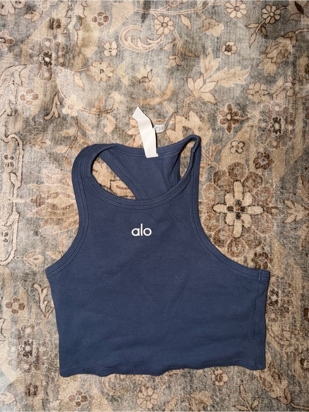 Alo Aspire Tank - Ribbed Racerback One-Piece - Bluestone